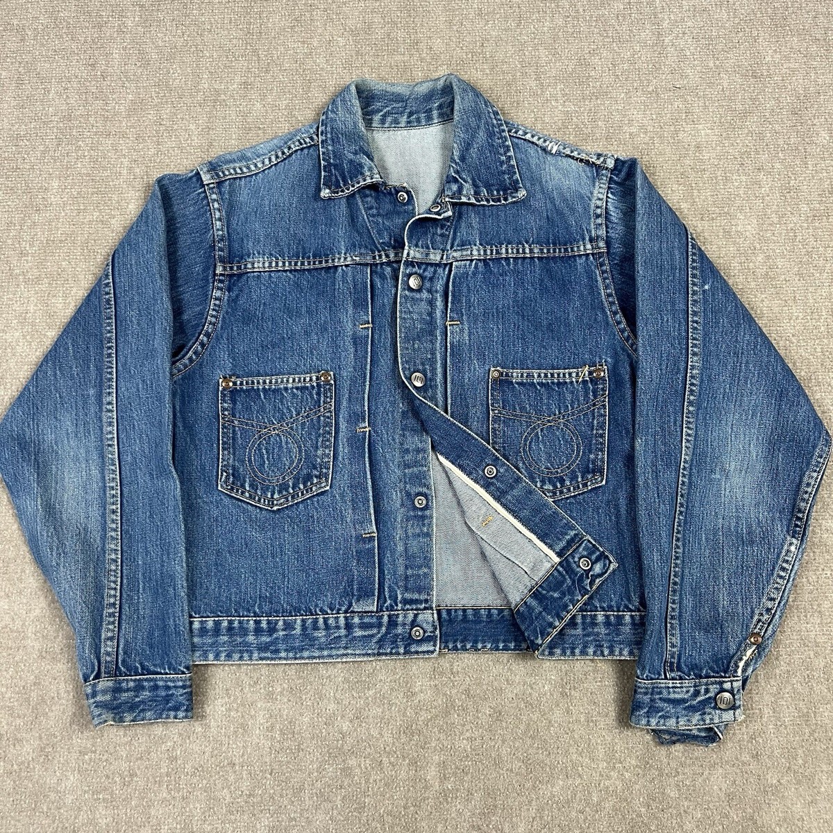 Vintage 50s Montgomery Ward 101 Selvedge Jean Denim Jacket Vintage 50s Montgomery Ward 101 Selvedge Jean Denim Jacket