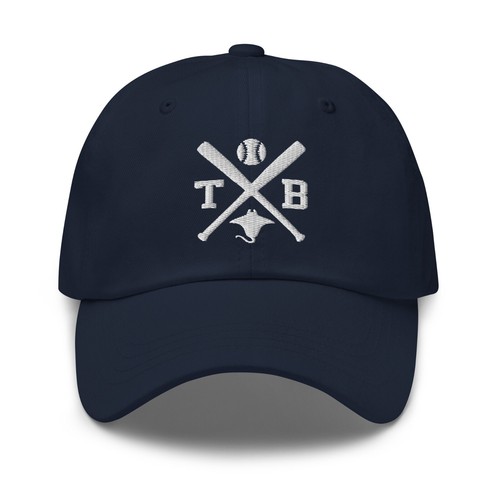 Tampa Bay Baseball Bats Retro Ray Baseball Hat Dad Cap - Picture 4 of 11