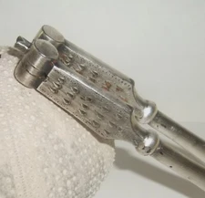 Antique NUT CRACKER English Silver Plated Iron WH SBP R Nutcracker Lobster Tool