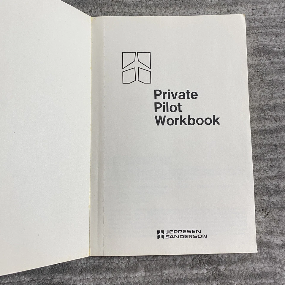 Jeppesen Sanderson Private Pilot Workbook - 1981 PB Clean! - Image 4 of 4