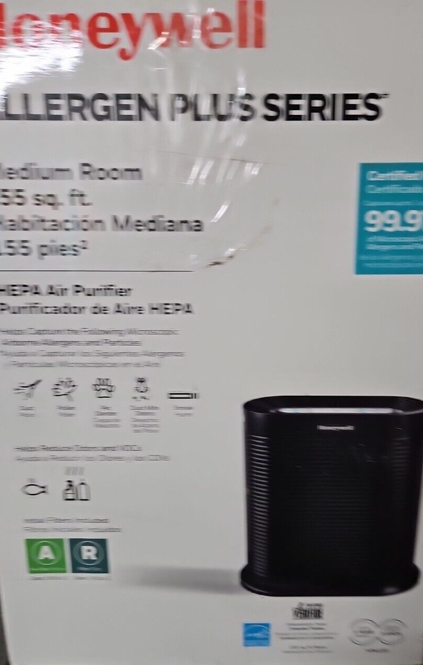 Honeywell HPA100 HEPA Air Purifier for Medium Rooms, Black 784331854999 eBay
