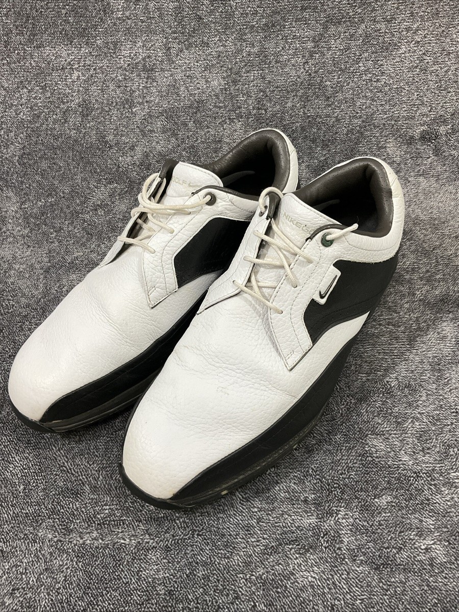 Nike Tour Premium Mens US Size 9W Golf Shoes White/Black 379221-101