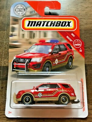 Matchbox '16 Ford Interceptor Utility #042 MBX '20 Rescue 1/20 Red VHTF!