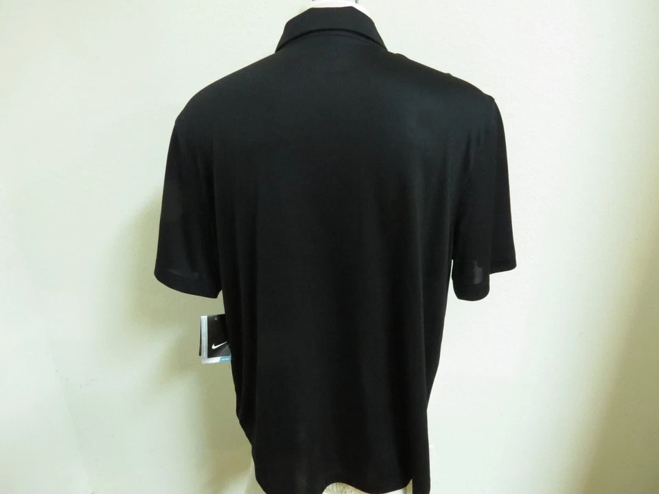 New L-3XL USA Black Nike Dri-Fit Men's #02G Golf Polo Shirt - Image 4 of 4