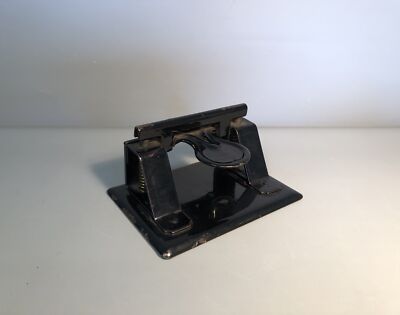 Antiker Locher B&B No. 108b Bürolocher Metall | Schwarz #H2