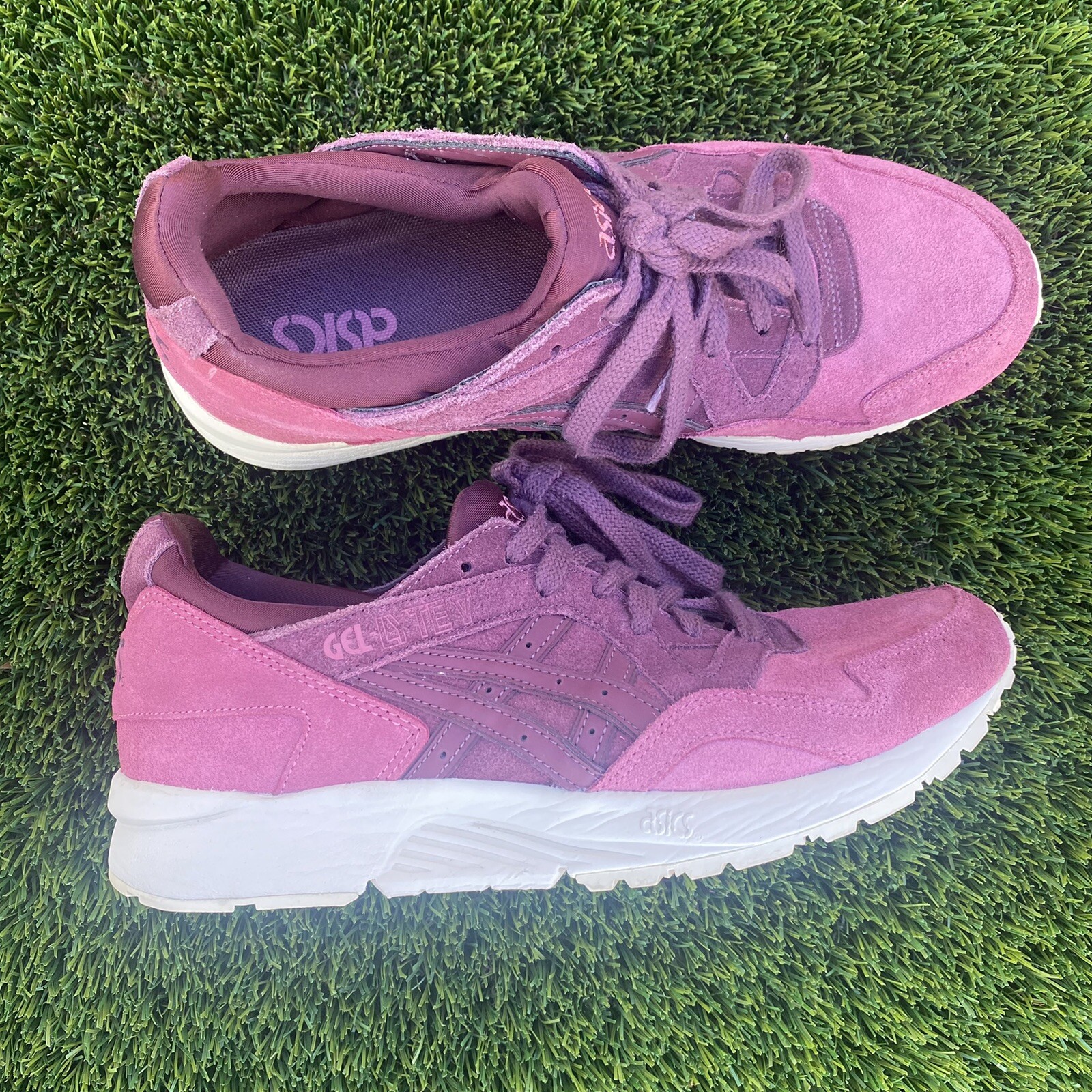 ASICS Tiger Gel-Lyte V Women's Running Sneakers Pink Suede Size