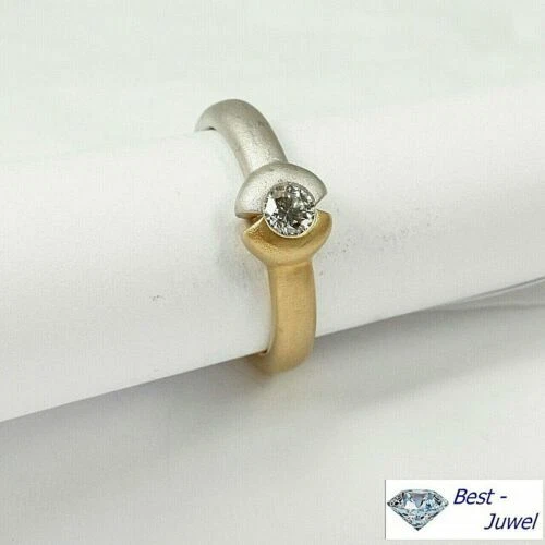 Unbehandelte Echtschmuck-Ringe mit Diamant Solitäre