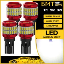 4X 921 T15 912 Led Reverse Backup Light For GMC Sierra 1500 2014-2023 White