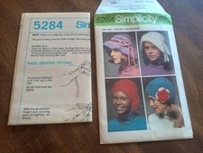 Vintage Crochet Fashions Pattern 5284 Hat Hats