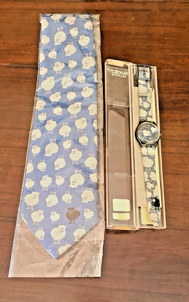 SWATCH SPECIAL LIMITED - BLACK SHEEP (SWATCH)+TIE (BLACK SWATCH SPECIAL LIMITED - BLACK SHEEP (SWATCH)+TIE (BLACK