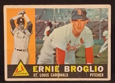 1960 Topps Ernie Broglio #16 St. Louis Cardinals