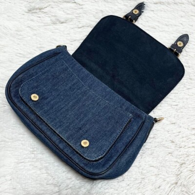 バッグ Coach Legacy Denim Accessory Pouch Bag Coach Legacy Denim Accessory Pouch Bag