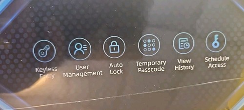 Black SOS Fingerprint Key And Card System For Front Door - Picture 4 of 6