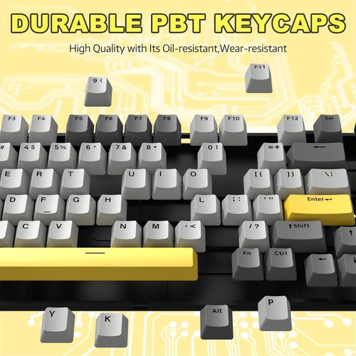 AJAZZ AK820 Type-C Wired Mechanical Gaming Keyboard with Knob Hot Swappable - Picture 15 of 30