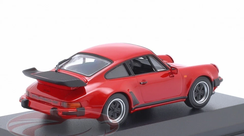 New 1977 Porsche 911 (930) Turbo Red 1:43 Minichamps Limited Diecast Car Model - Image 3 of 4
