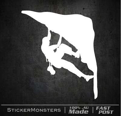 ROCK CLIMBING STICKER DECAL 130mmH Abseiling Car Van Truck Five Ten DMM Edelrid 