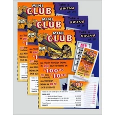 Mini Club (3) - Collectible break-open ticket game 3 Pull Tab games