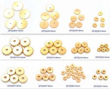 Gold filled EP rondel spacer beads, plain seamless roundel sizes 4mm to10mm