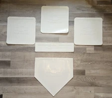 Franklin Sports MLB Baseball 5-Piece Deluxe Throw Down Rubber Base Set CHEVROLET