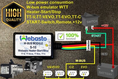 Webasto Retrofit W-bus Controllers,Modules,Interface.
