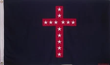 HEAVy COTTON 3 FEET X 5 FEET 4TH KENTUCKY ORPHANS CIVIL WAR FLAG - CSA SEWN