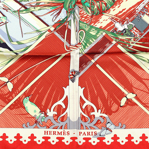 Hermes Scarf VARANGUES 90cm Silk Carre Foulard DIMITRI RYBALTCHENKO - Picture 4 of 8