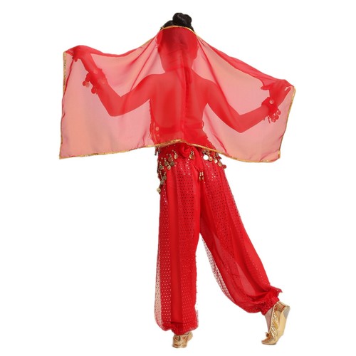 Girl Kids Belly Dance Sequin Indian Dance Costume Halloween Wear Carnival Sets - Picture 4 of 13