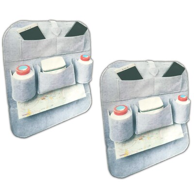 2x Auto Rücksitz Organizer Tasche Filz Autositz Rücksitztasche  Autositztasche