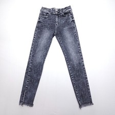 KanCan Odette High Rise Super Skinny Jeans Womens 5 / 26 Black Dark Wash Stretch