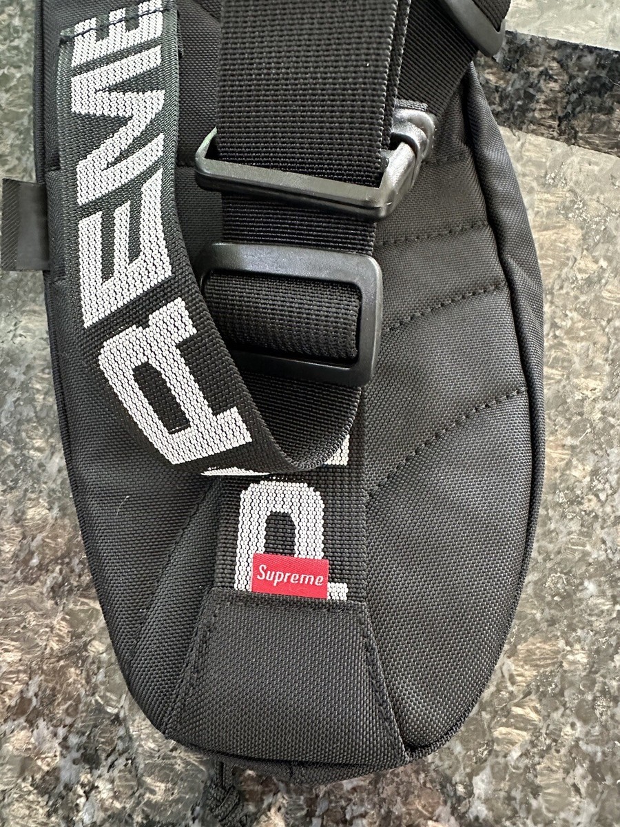 Brand New Supreme Waist Bag SS18 Box Logo Fanny Pack-black