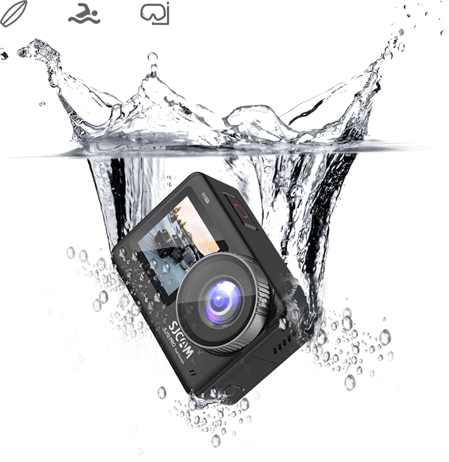 SJCAM SJ10 Pro Dual Screen Action Camera 4K 60FPS WiFi Gyro Anti-shake Sports DV - Image 3 of 4