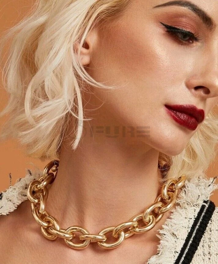 Chunky gold hotsell choker