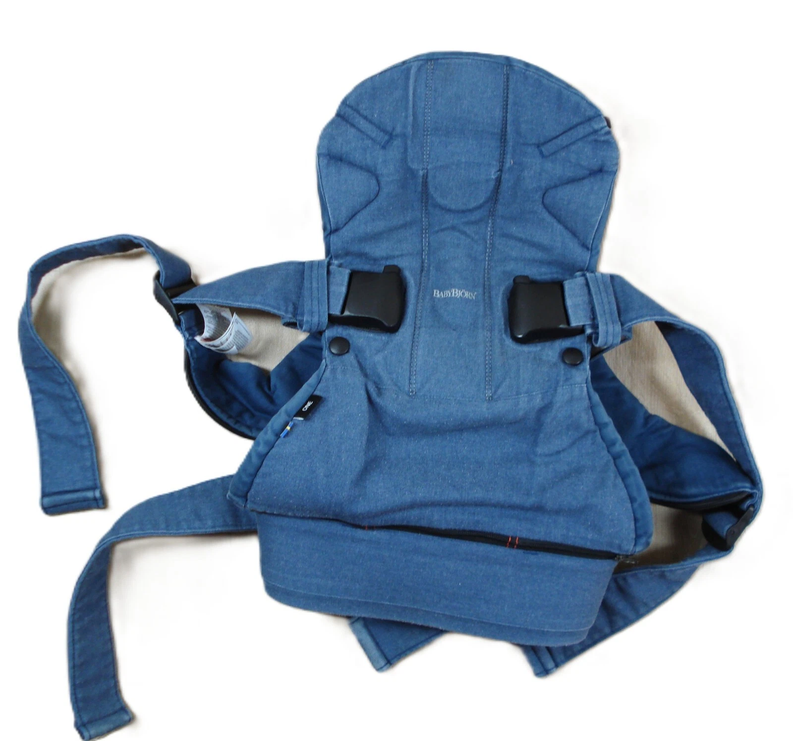 BabyBjorn Baby Carrier One Cotton Mix Classic Denim Blue Baby Infant Newborn VGC