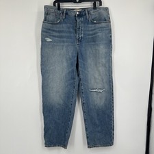 Madewell The Dad Jean 31 High Rise The Perfect Vintage Collection NWT Distressed