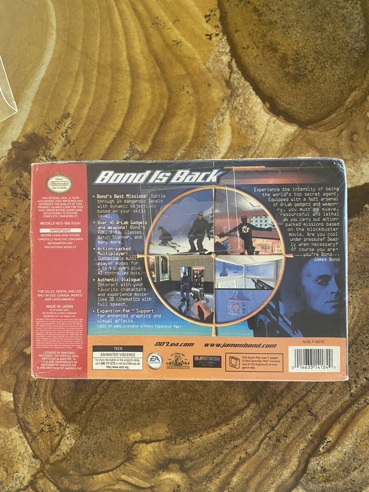 James Bond 007 The World Is Not Enough Nintendo 64 N64 New Sealed Box - Image 2 of 4