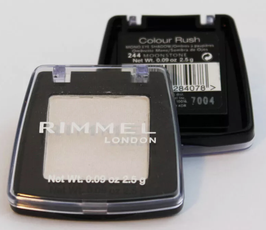 Rimmel London Colour Rush Mono Lidschatten – Mondstein, 2,5 G, Metallischer Finish Mit Langer Haltbarkeit