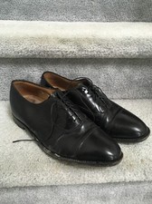 Johnston And Murphy Mens Dres Wingtip Shoes Size 10 Lace Up Black