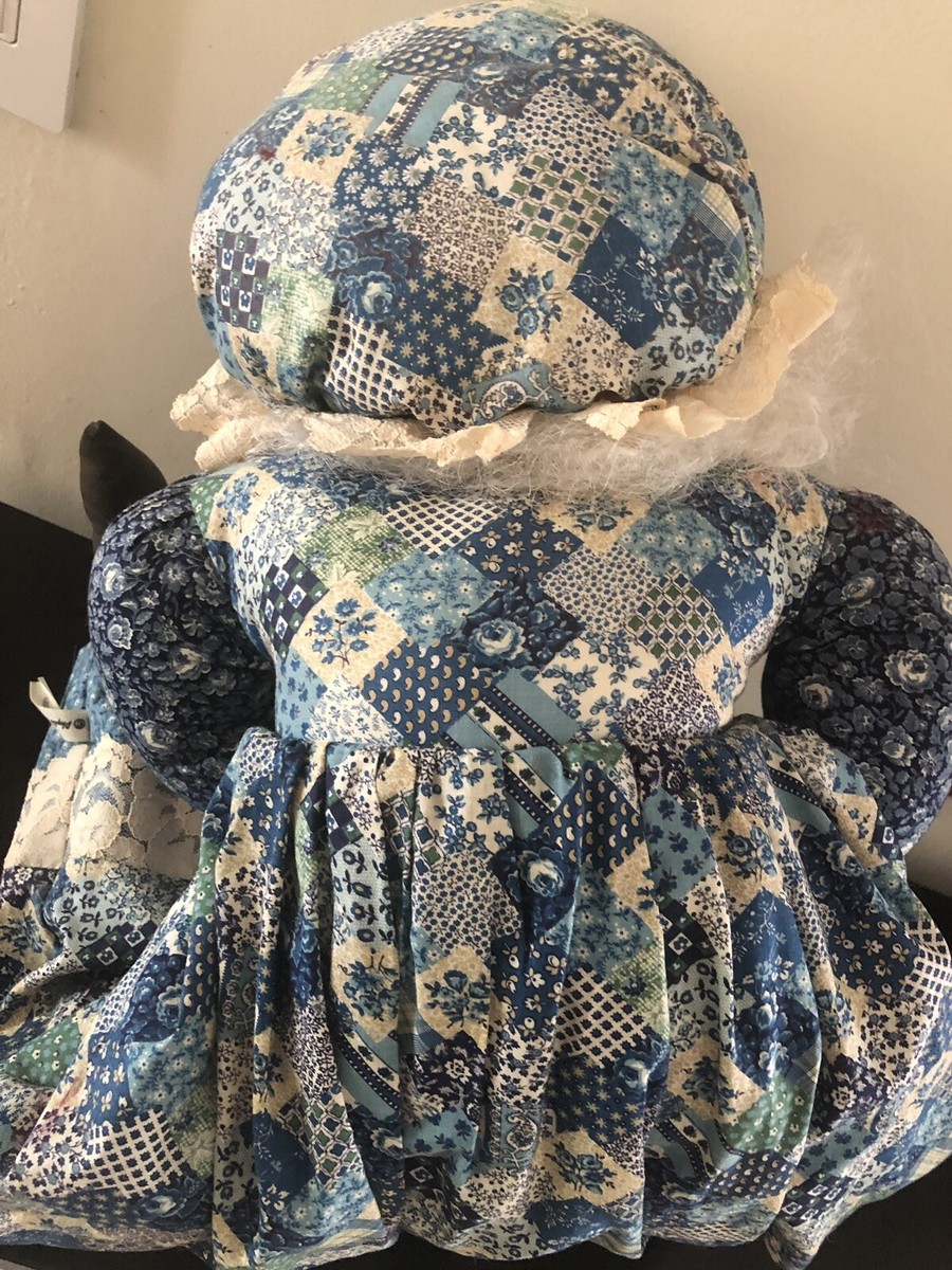 Vintage Granny Doll Phyllis Petee Cloth Handmade Collector Unique