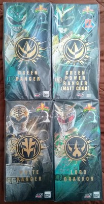Threezero FigZero Power Rangers Green (Matt Cook), Green, White & Lord Drakkon