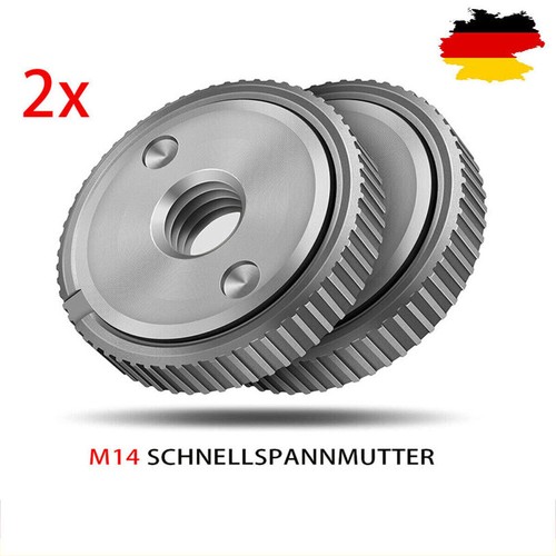 4x Schnellspannmutter M14 für Winkelschleifer Schraube Bosch | Makita | Dewalt - Bild 2 von 12