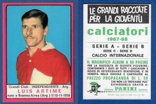 FIGURINA CALCIATORI PANINI 1967/68 - NUOVA/NEW - ARTIME - INDEPENDIENTE