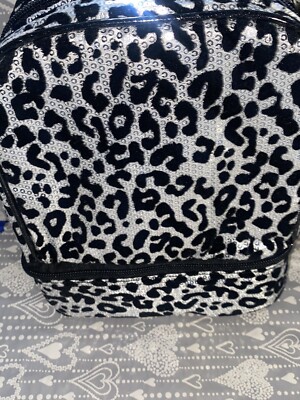Cheetah Lunch Bag By Fast Forward New York Iridescent  2 Compartments