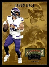 Jaren Hall 2023 Panini Contenders Rookie Stallions Card #5 Minnesota Vikings. rookie card picture