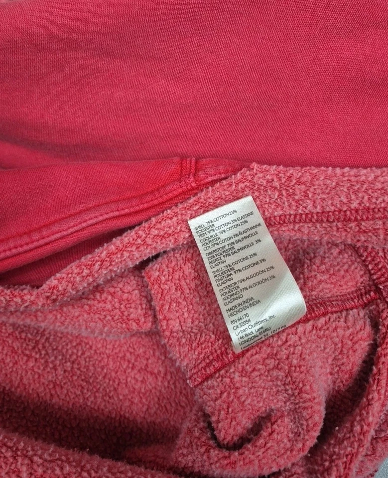 We The Free People Sudadera con Capucha Pullover Polar Rojo Envejecido Mujer Pequeña Foto 4 de 4