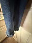 John Mark 3X Jeans Ankle Stretch High Rise Braided Split Cuff Med Blue — photo 2
