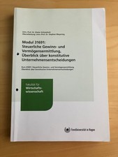 Skripte Modul 31691 FernUni Hagen: Steuerl. G...