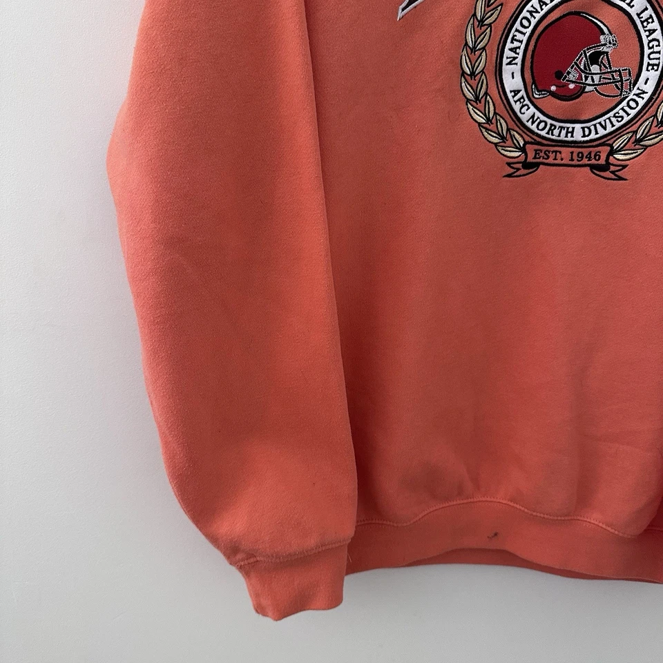 Cleveland Browns NFL Team Apparel Mens Sweater Jumper - Orange - Size Small - image 3 of 4