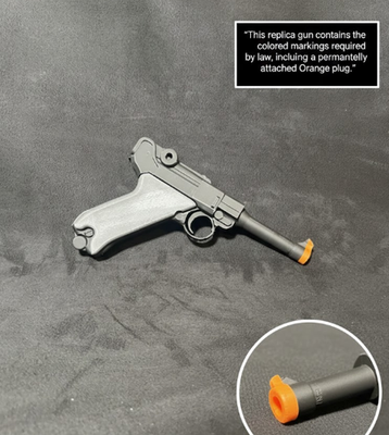 P08 Luger Replica 1:1 Prop Display Model / Cosplay / WW2 Style