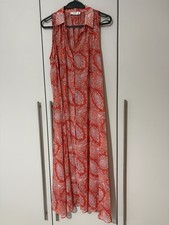 MANGO FLOATY ORANGE DRESS SIZE L