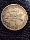 1892 USA COLUMBUS World's Fair SANTA MARIA SHIP Silver Half Dollar Coin  — photo 3